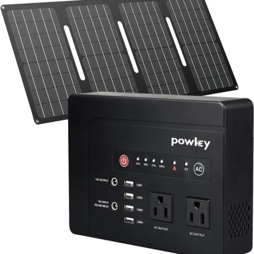 200W Solar Generator – 146Wh Portable Power Station with Pure Sine Wave AC Outlet